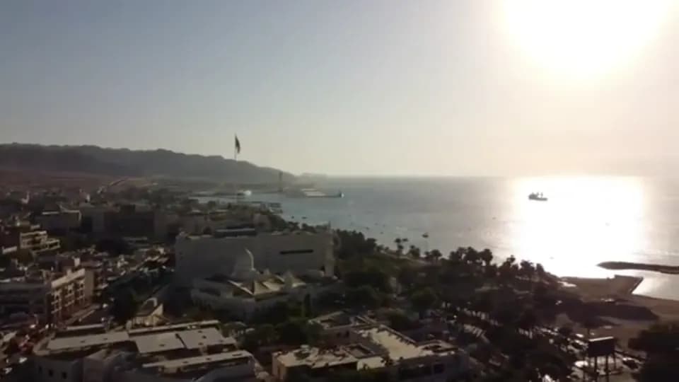The Gulf of Aqaba in the late sun
